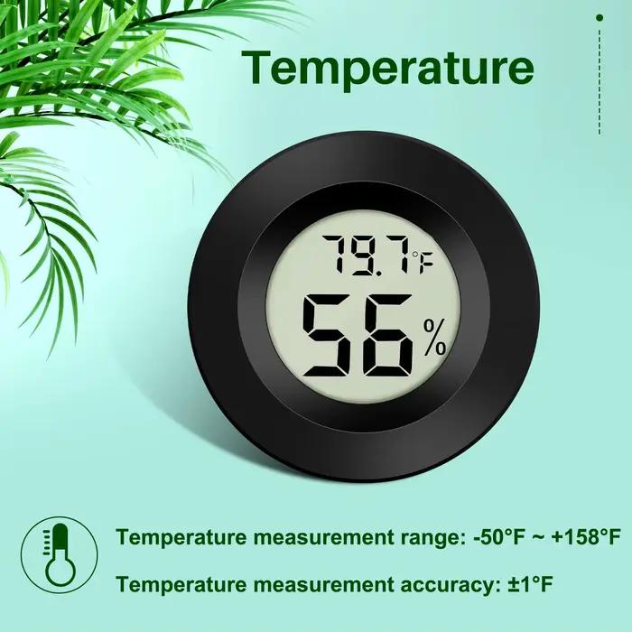 1 mini thermomètre et hygromètre numérique LCD-50 ° C à +70 ° Compteur de température et d'humidité C pour les tests du réfrigérateur et du congélateur
