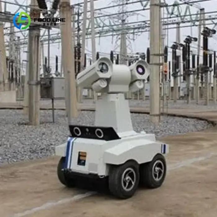 Robot de patrouille de sécurité autonome personnalisé – Système de surveillance et d'alerte alimenté par IA pour les zones industrielles/commerciales
