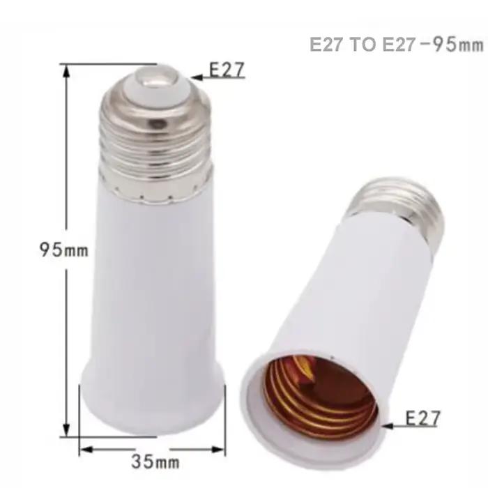 Extension support de lampe E27 à E27 en plastique et métal pour moderniser et sécuriser votre éclairage domestique ou commercial occasions spéciales