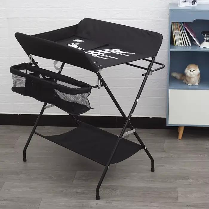 AnGku Table à langer multifonctionnelle pour bébé Table à langer pliable hauteur réglable pour Table