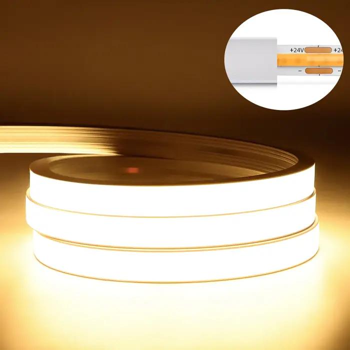 Tuya Smart WiFi COB néon LED bande lumineuse 320 LED s/M Gel de silice Tube LED lumières