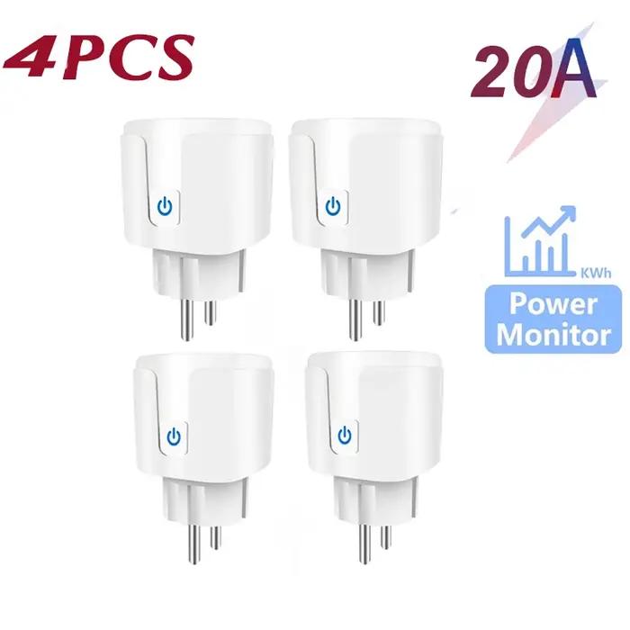 Prise intelligente WiFi EU 16A/20A avec fonction de surveillance de la puissance et de programmation