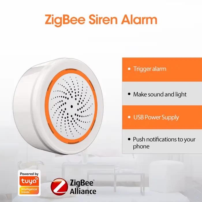 Coolcam – sirène d'alarme intelligente Tuya Zigbee