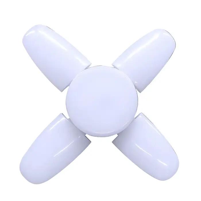 Ampoule LED en forme d'éventail E27 lampe à LED pliable 220V 110V 40 LED ampoules pour la maison plafonnier entrepôt Garage lumière blanc chaud