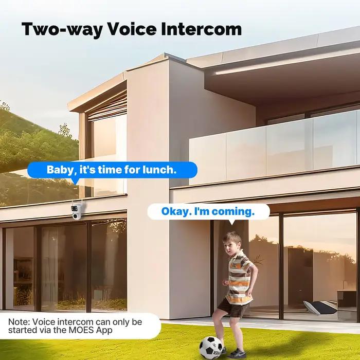 Moes Tuya – caméra de sécurité extérieure intelligente WiFi