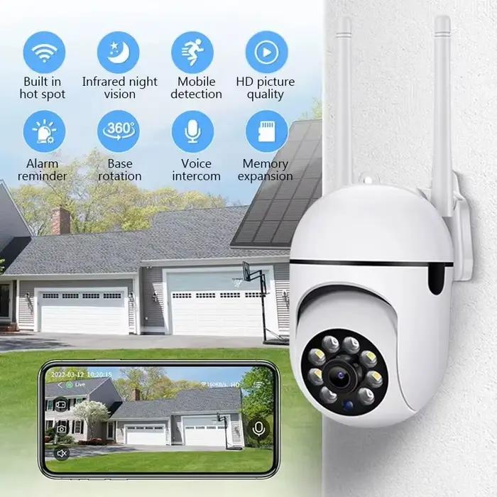 Caméra de surveillance extérieure PTZ IP WiFi HD 1080p/2.4G