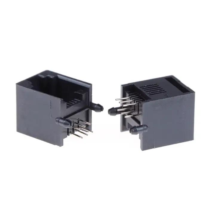 Lot de 10 prises de téléphone RJ12 RJ11, 6 broches, femelle en cristal 6p6c