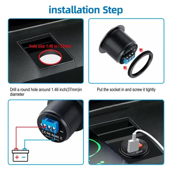 Prise usb automobile 12v
