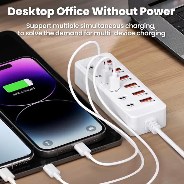 Station de charge 12 en 1 universelle avec technologie GaN pour iPhone Huawei Samsung Xiaomi OnePlus Occasions spéciales et quotidienne