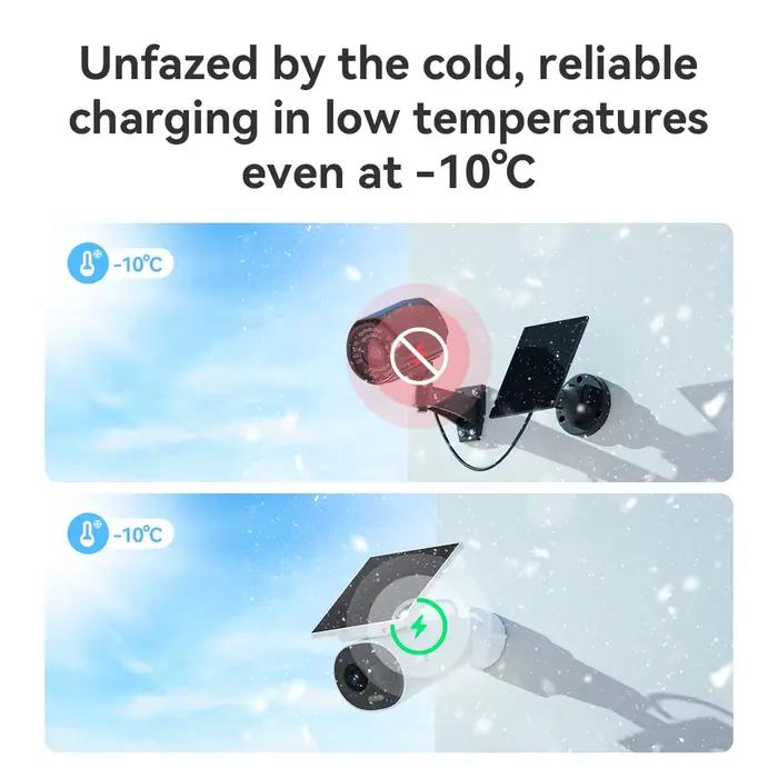 IMOU 3K caméra de sécurité solaire 5MP extérieur sans fil 2.4Ghz WIFI