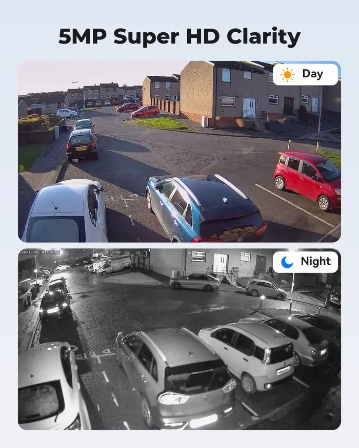 H.View-Caméra de surveillance étanche IP Poe Ai 5MP