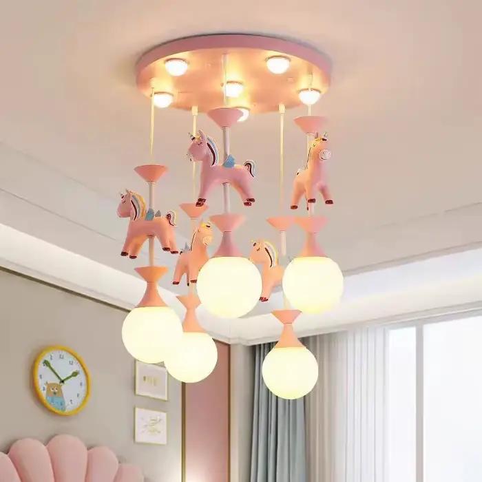 Plafonnier LED Design Art Déco Rose Élégant Éclairage Doux Salon Chambre à Coucher Occasions Spéciales