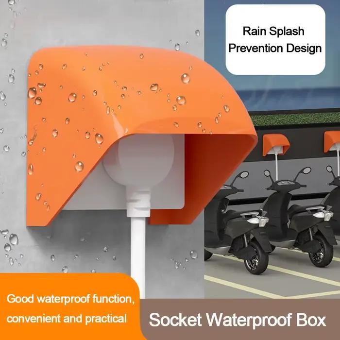 Boîte étanche pour prise extérieure couverte de type 86 résistante à l'eau pour chargeur interrupteur de prise pour jardin patio soirée extérieure