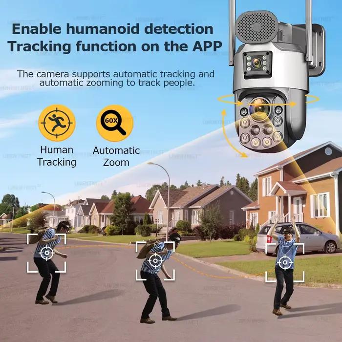 Caméras solaires d'enregistrement 24/7 AOV avec zoom optique 60X