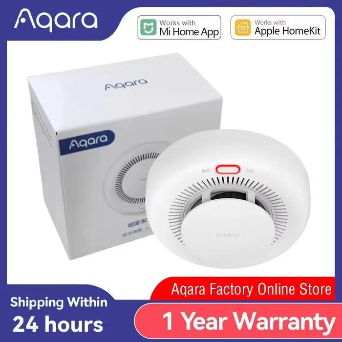 Détecteur de Fumée Intelligent Aqara Compatible avec Mi Maison et Homekit Sécurité Domestique ZigBee