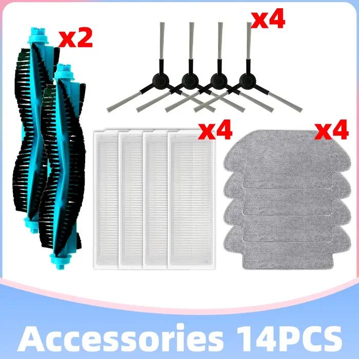 Pièces d'aspirateur robot VXVC07-JG pour Viomi V2 Max V3 SE X2 rouleau principal brosse latérale filtre HePa vadrouil occasion spéciale