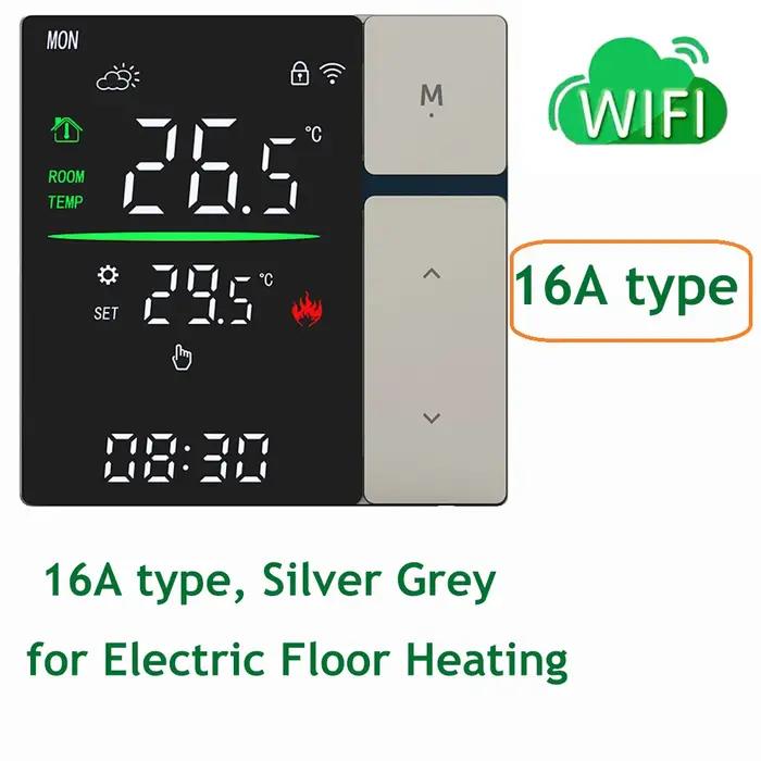 Thermostat intelligent WiFi Tuya SDM5 AC90~240V pour chauffage au sol/chaudière à gaz murale/chauffage de l'eau