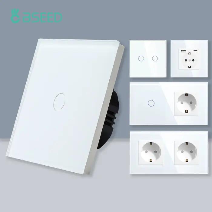 BSEED 1/2/3 boutons interrupteur de lumière tactile 1 voie