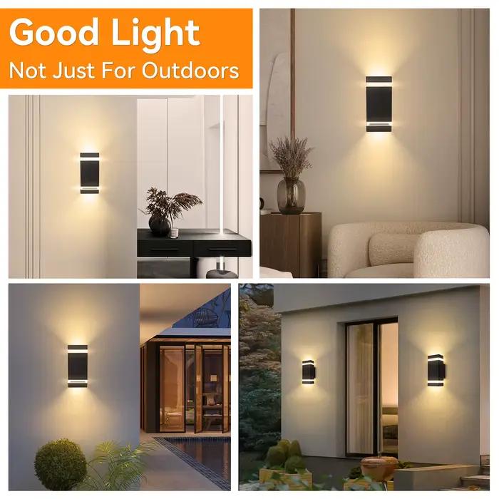 Mur LED lampe E27 ampoule douille étanche lumière décorative intérieure extérieure mur LED lumières haut vers le bas éclairage chambre porte Patio