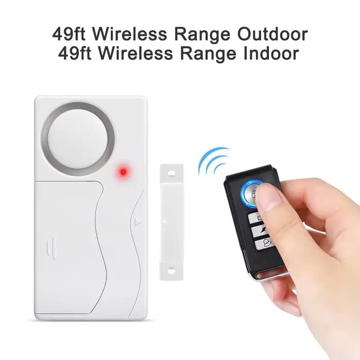Alarme de porte sans fil avec télécommande pour sécurité domestique antivol pour portes et fenêtres occasions spéciales protection maison studio