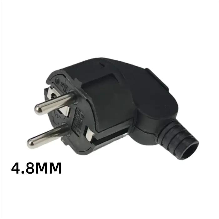 Prise filaire de style européen 4.8mm 16A 250V avec protection contre les surtensions pour installation électrique sécurisée et moderne