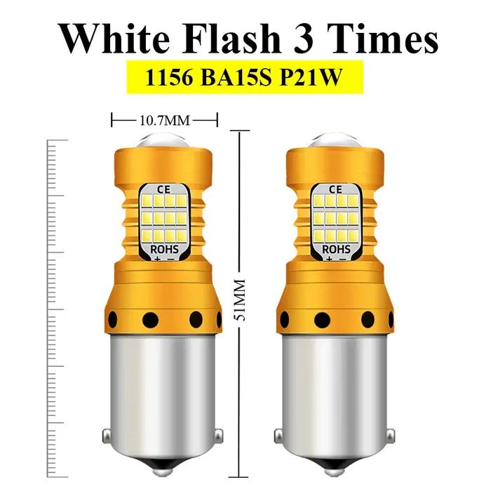 Pour Renault Megane 2 3 LED feux de recul ampoules de secours blanc Flash lampe