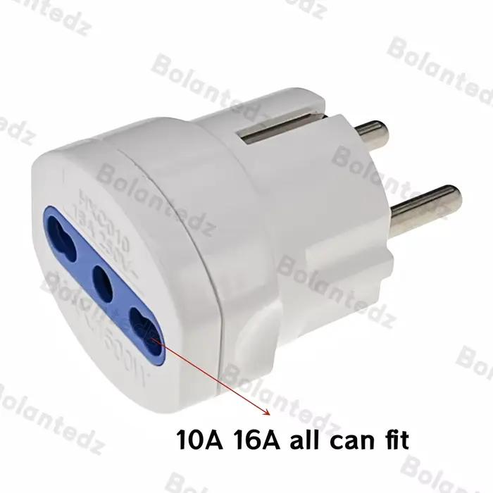 Adaptateur de Prise International Bolantedz Léger et Sécuritaire Pour Voyages Europe Italie France Corée Russie Occasions Spéciales