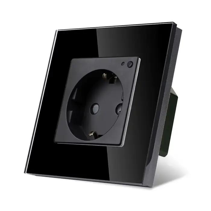 TAWOIA Wifi prise murale norme ue cadre en verre prise de moniteur de puissance prise électrique fon