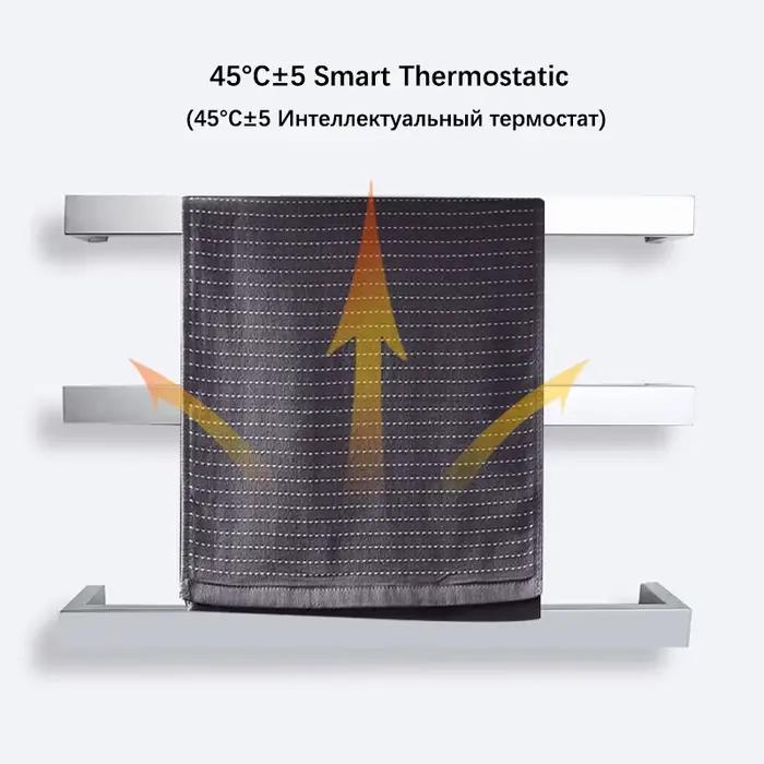 Sèche-serviettes thermostatique électrique en acier inoxydable