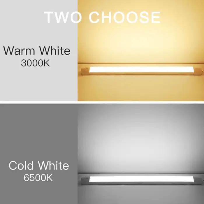Lumières sous armoire LED pour cuisine lampe à trois niveaux haute étanchéité anti-poussière anti-buée choix de température de couleur watt installation facile durable robuste adaptable