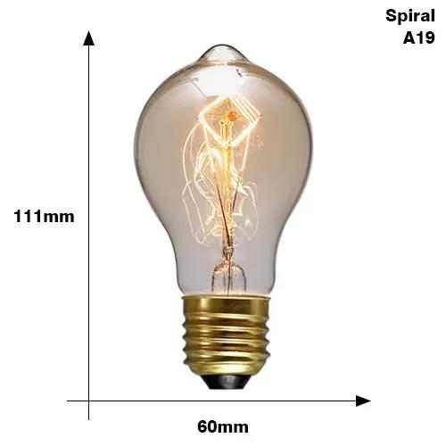 Ampoule Edison rétro Vintage E27 40w 220v, Ampoule Vintage, lampe Edison à Filament, ampoule à incandescence, lampe rétro, décoration intérieure
