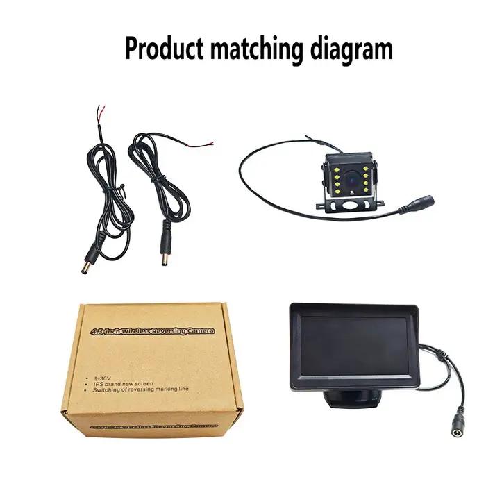 Caméra de recul sans fil "HD TFT LCD