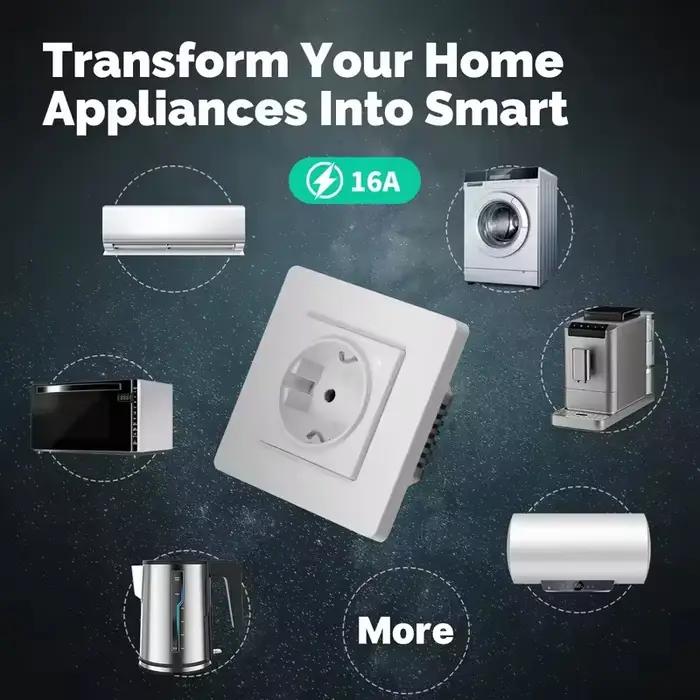 Prise intelligente MOES Tuya ZigBee connectée Wi-Fi pour contrôle vocal Alexa Google Home gestion énergie et programmation horaire en blanc ou noir