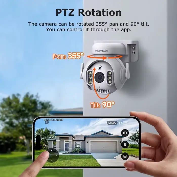 Mini Caméra de permission Extérieure PTZ IP WiFi TUYA