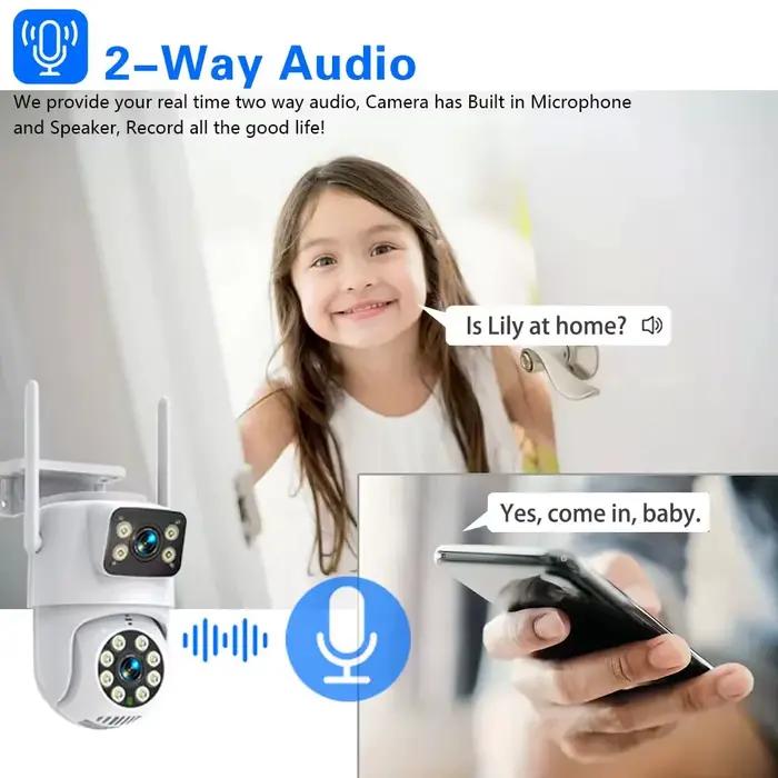 Caméras WIFI 4K 8MP Kit NVR sans fil système de vidéosurveillance HD extérieur caméra IP de sécurité PTZ suivi automatique Vision nocturne CCTV