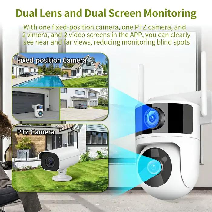 Caméra IP Wifi Tuya 4K avec Alexa Google Onvif NVR