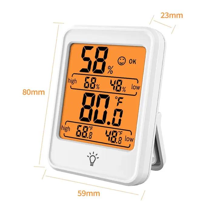 Compteur numérique d'humidité et de température d'intérieur