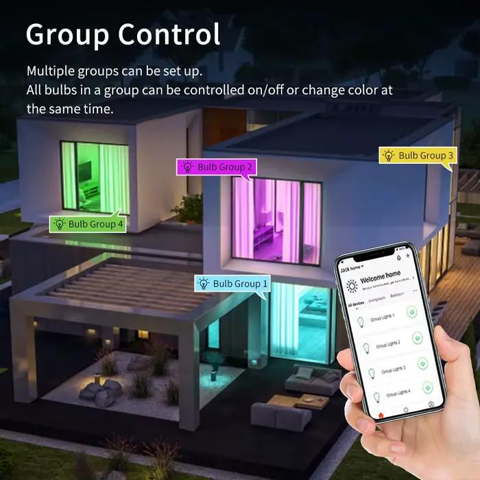 Cozylife WiFi ampoule intelligente E27 Led lumières ampoules RGB CW WW lampe