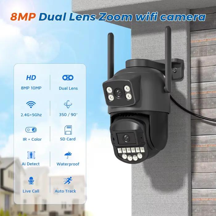 Caméra de surveillance extérieure PTZ IP WiFi 5GHz