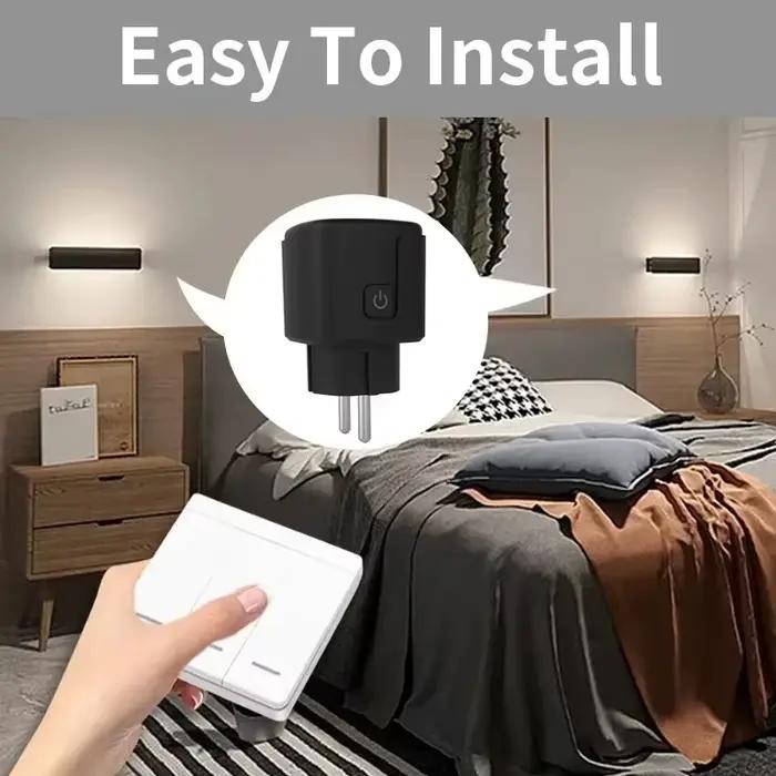 Prise de courant intelligente sans fil avec télécommande 220V 4000W 16A