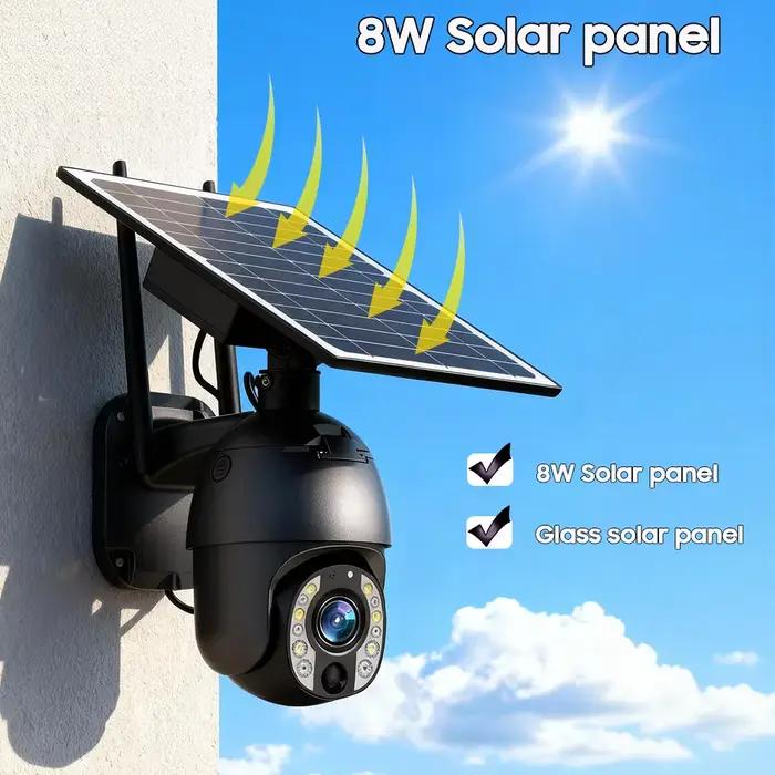 Caméra de surveillance solaire extérieure 4G SIM avec zoom optique 50X