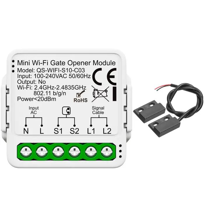 Contrôleur Intelligent de Portail Mini Tuya 16A avec WiFi et Zigbee