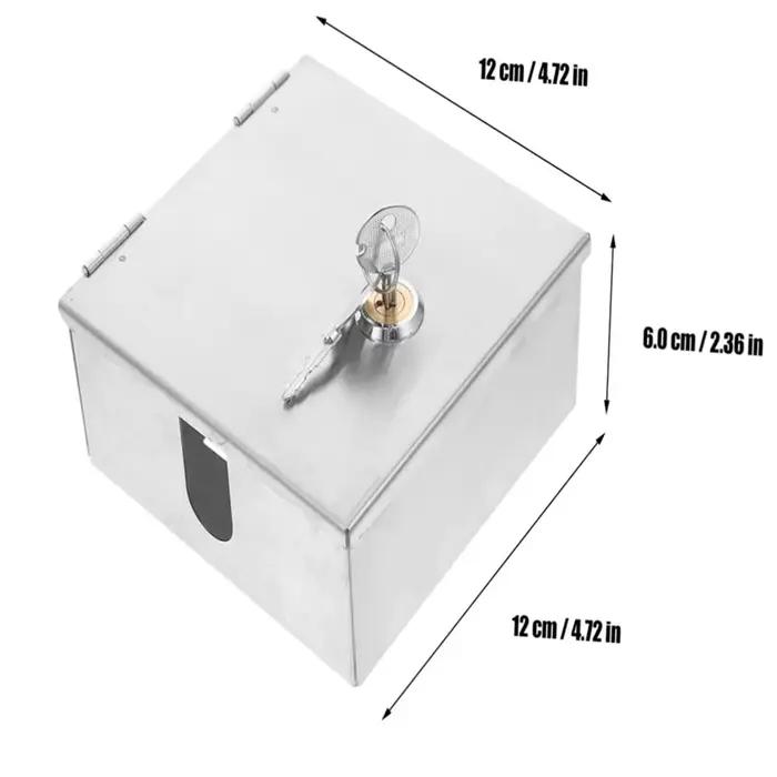 Boîte de prise extérieure verrouillable en acier inoxydable pour une utilisation électrique sécurisée avec conception anti-éclaboussures et options de fixation sécurisées