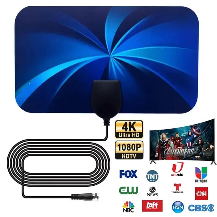 Antenne TV 1080P pour TV numérique globale 4K DVB-T2, Booster HDTV pour camping-car, antenne de voit