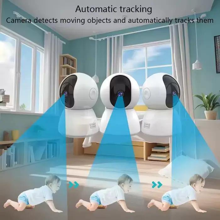 Caméra WiFi HD 1080P Surveillance suivi automatique système de sécurité sans fil Kits d'alarme porte ouverte détecteur de mouvement alarme isHome APP