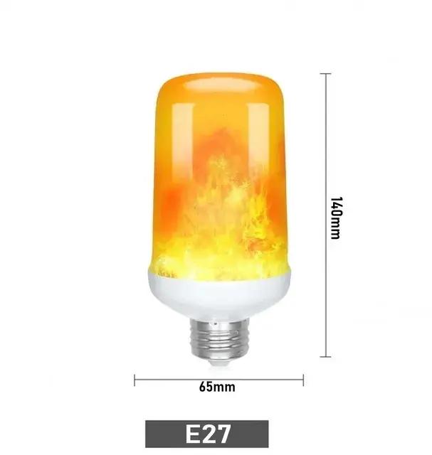 E27 E14 LED lumière à effet de flamme dynamique 12W ampoules mode Multiple lampe de maïs créative
