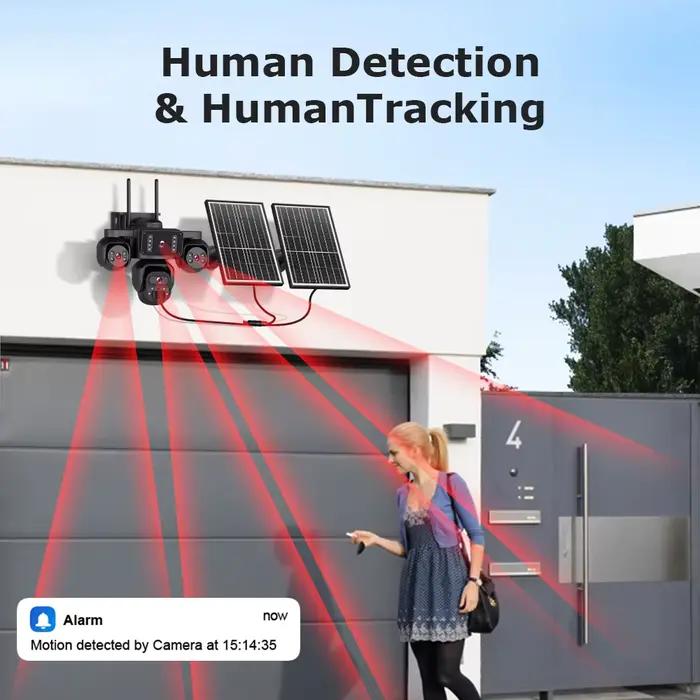 Caméra solaire 4G extérieure