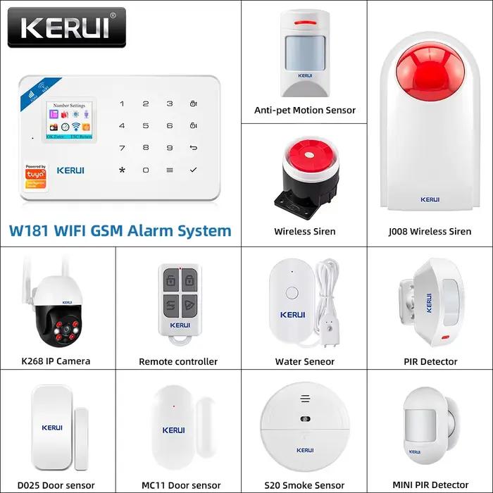 KERUI W181-Panneau de système d'alarme pour la maison