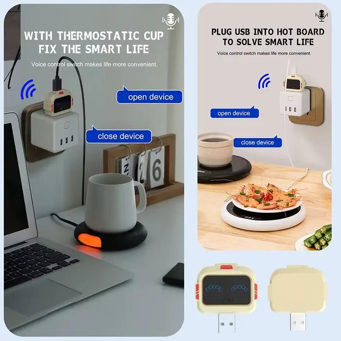 Convertisseur de prise USB intelligente à commande vocale