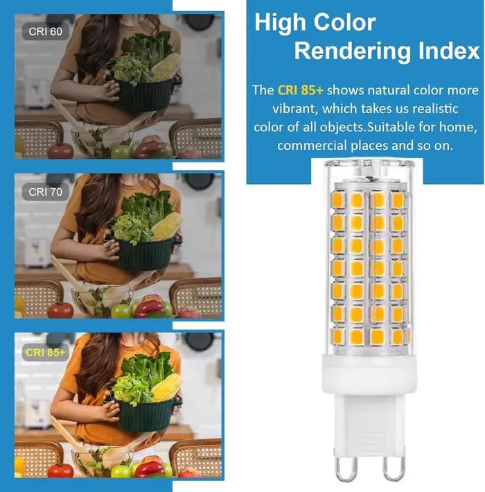 Lot de 10 ampoules LED G9 7W 9W 12W 15W 18W AC 220V 230V, ampoule LED G9 SMD 2835, remplace les ampoules halogènes 30/40W